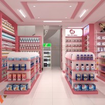 Thiết kế cửa hàng mẹ & bé tông hồng hiện đại tại Ninh Bình  